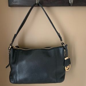 Michael Kors Leather Black with Gold details